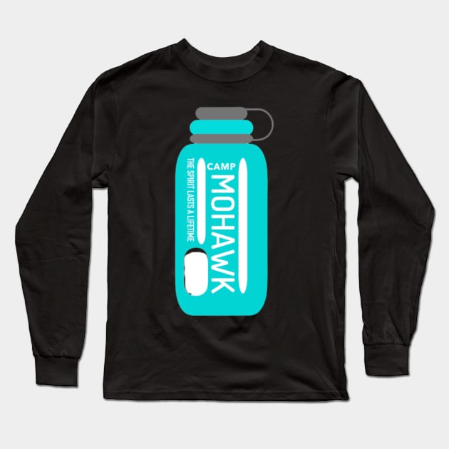 mohawk water bottle Long Sleeve T-Shirt by davieloria